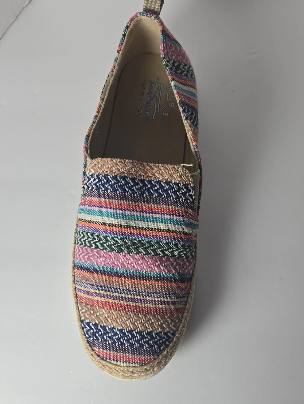 Skechers BOBS Flexpadrille LO-On Slip-On Women Sz 8.5 Knit Memory Foam 113988